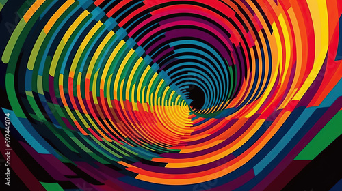 Rainbow-shaped texture with LGBT colors