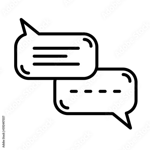 Chat, Dialogue Icon Design Vector Template Illustration