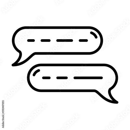 Chat, Dialogue Icon Design Vector Template Illustration