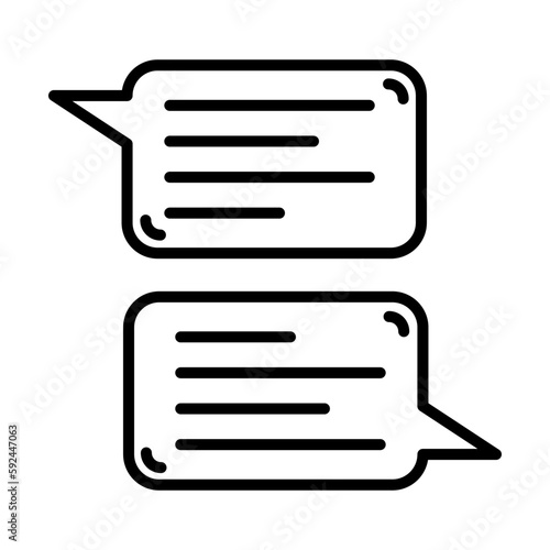 Chat, Dialogue Icon Design Vector Template Illustration