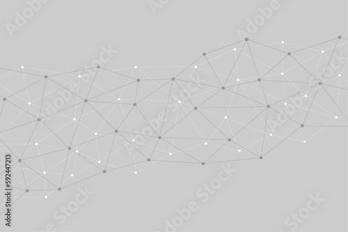 点を線で繋いだネットワークイメージイラスト