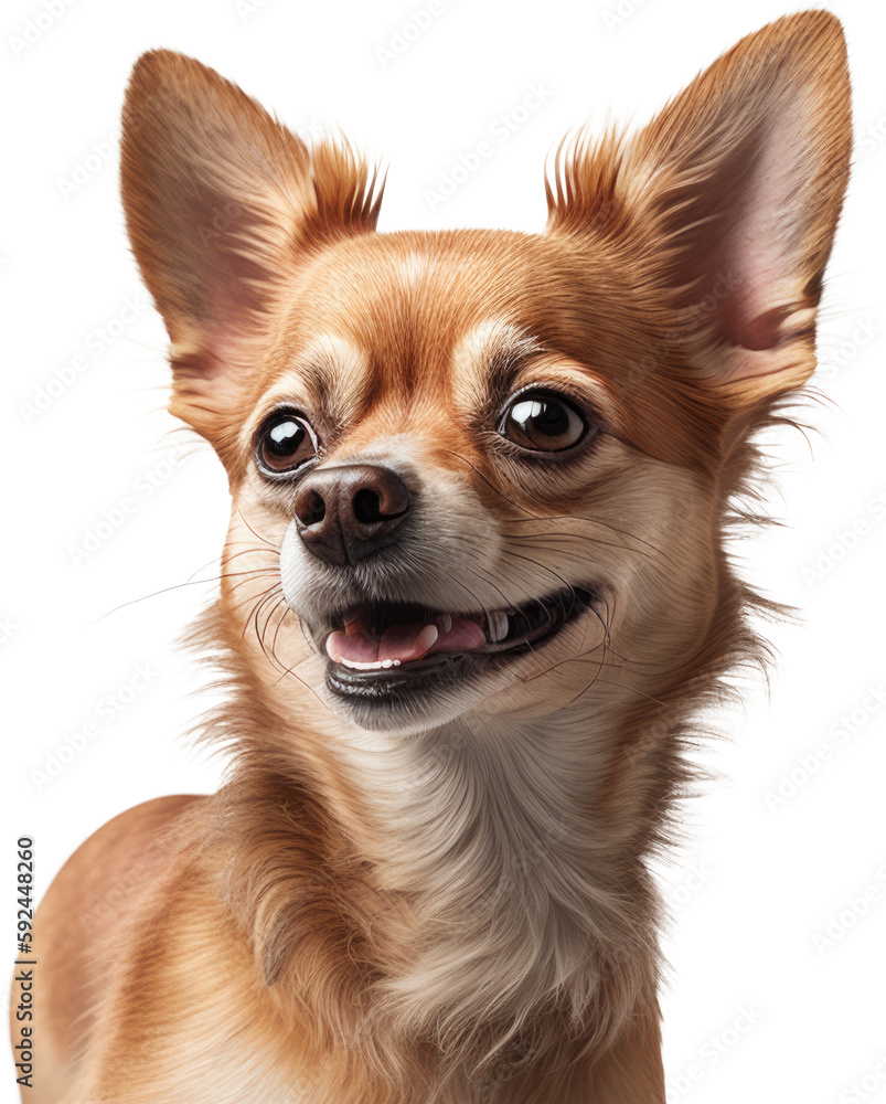 Happy Red  Chihuahua dog portrait