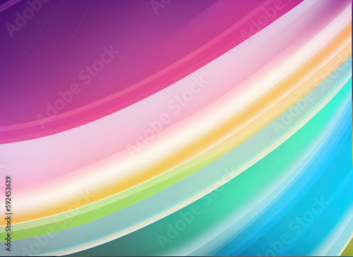 Abstract colorful waves of pastel colors  gentle background. AI