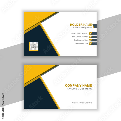 Attractive business card design with creative ideas.