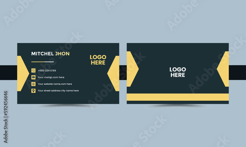 Double sided  simple  business card template
