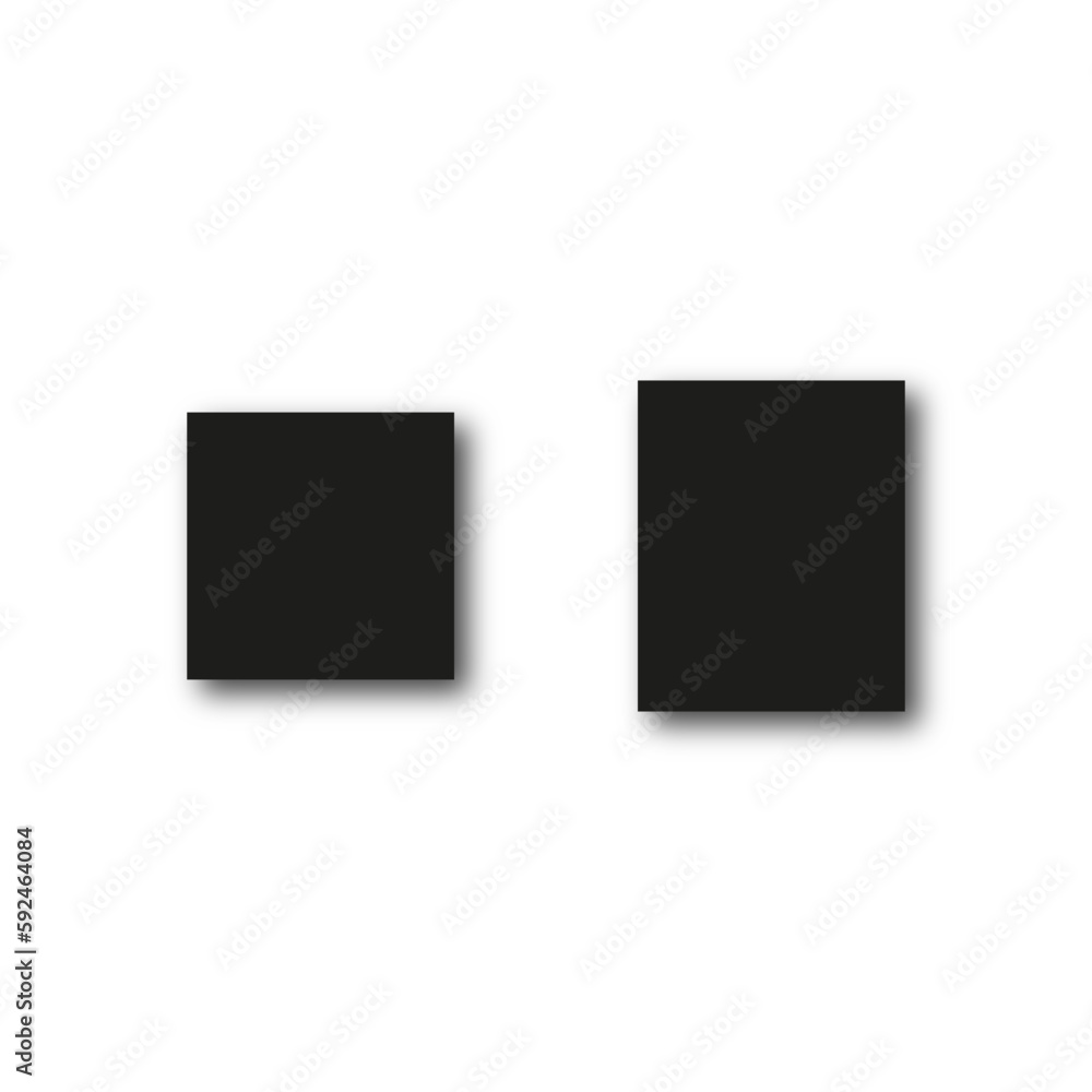 Black squares shadow on transparent background. Vector illustration. Black squares shadow on transparent background. Vector illustration.