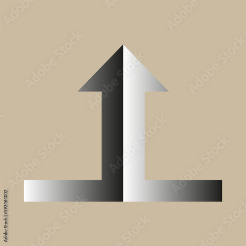 two arrows merging icon vector collaboration, partnership, alliance, joining and growth concept for graphic design, logo, website, social media, mobile app. Vector illustration.