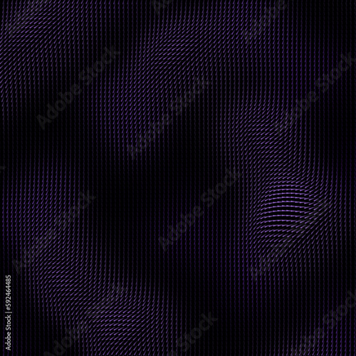 Illustration of a dark purple background with 3D textured patterns with effects