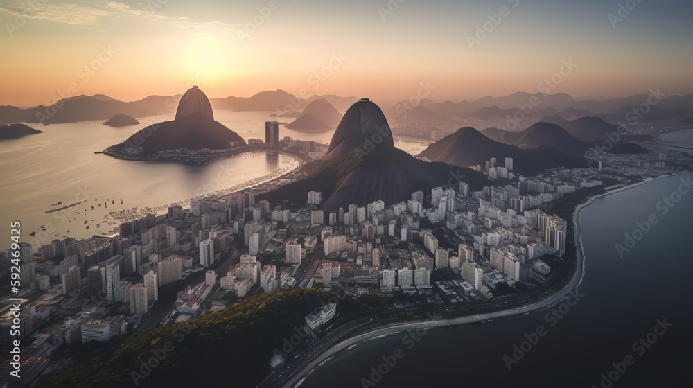 Rio's Splendor from Above: An Aerial View