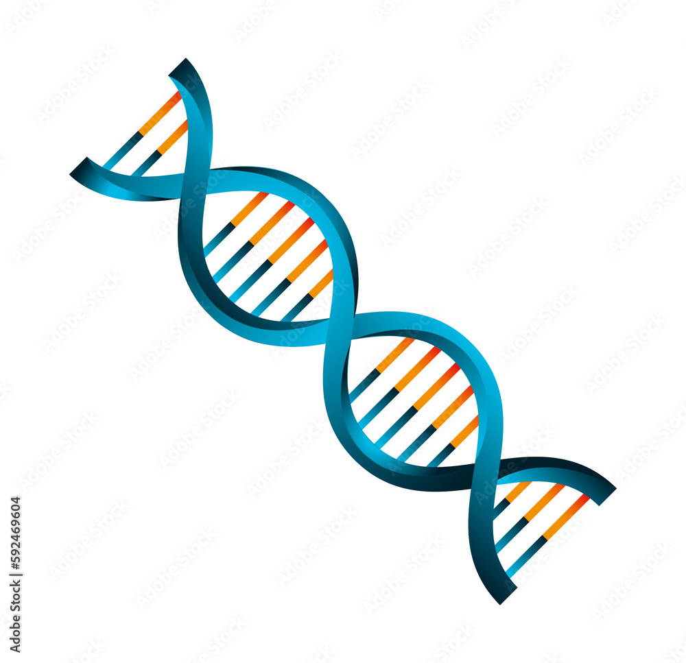 DNA strand, DNA sequence. Molecules structure DNA code, Concept of biochemistry with DNA