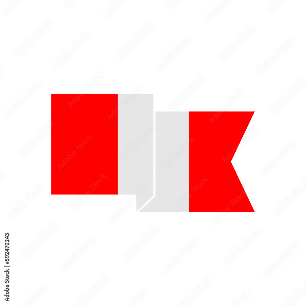 Peru flags icon set, Peru independence day icon set vector sign symbol Peru flags icon set, Peru independence day icon set vector sign symbol