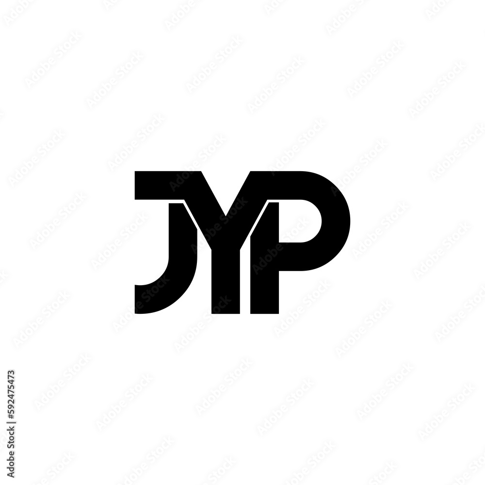 jyp initial letter monogram logo design jyp initial letter monogram logo design