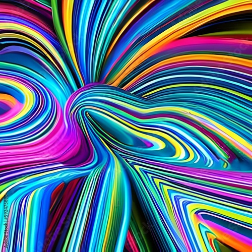 neon abstract psychedelic art