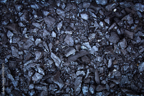 Wallpaper Mural Background of black coal from small particles of coal. Texture, background. Torontodigital.ca