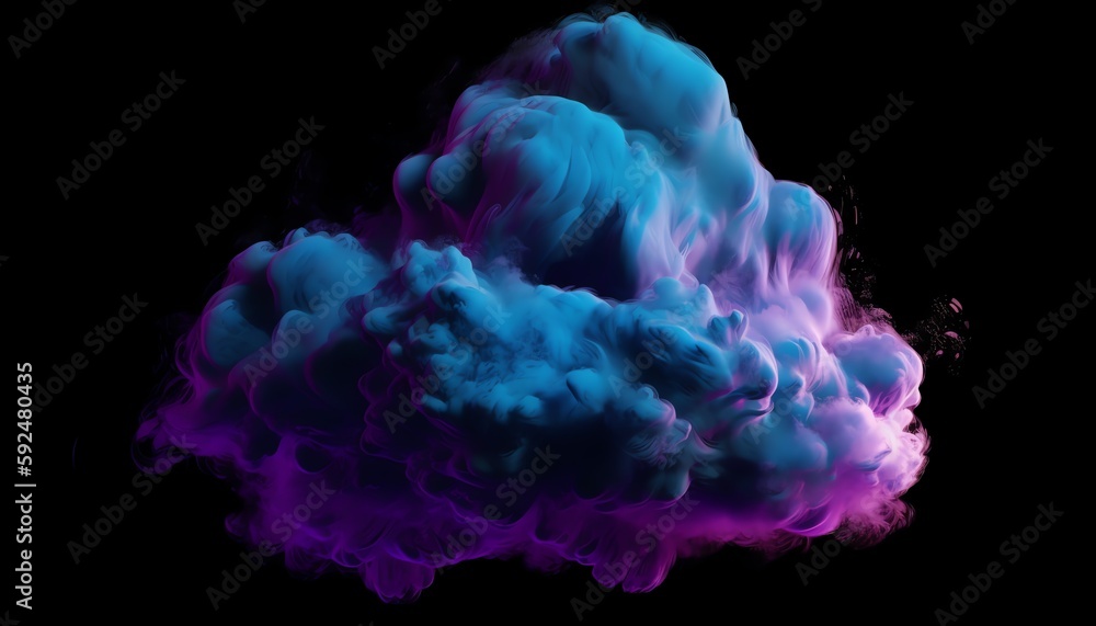 Obraz premium abstract blue smoke background