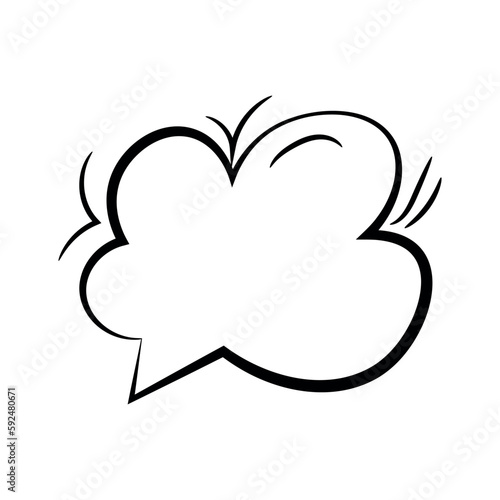 Chat box on white background