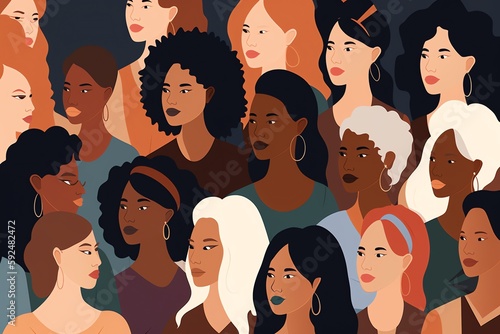 set of women different races 