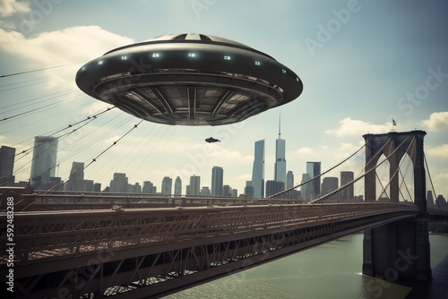 UFO in Brooklyn Bridge