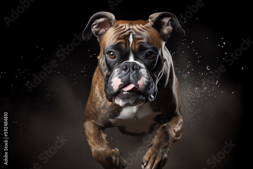 running english bulldog portrait