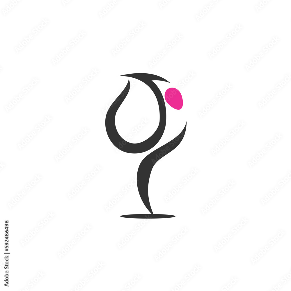 yoga logo template. Icon Illustration Brand Identity. Isolated and flat illustration. Vector graphic yoga logo template. Icon Illustration Brand Identity. Isolated and flat illustration. Vector graphic