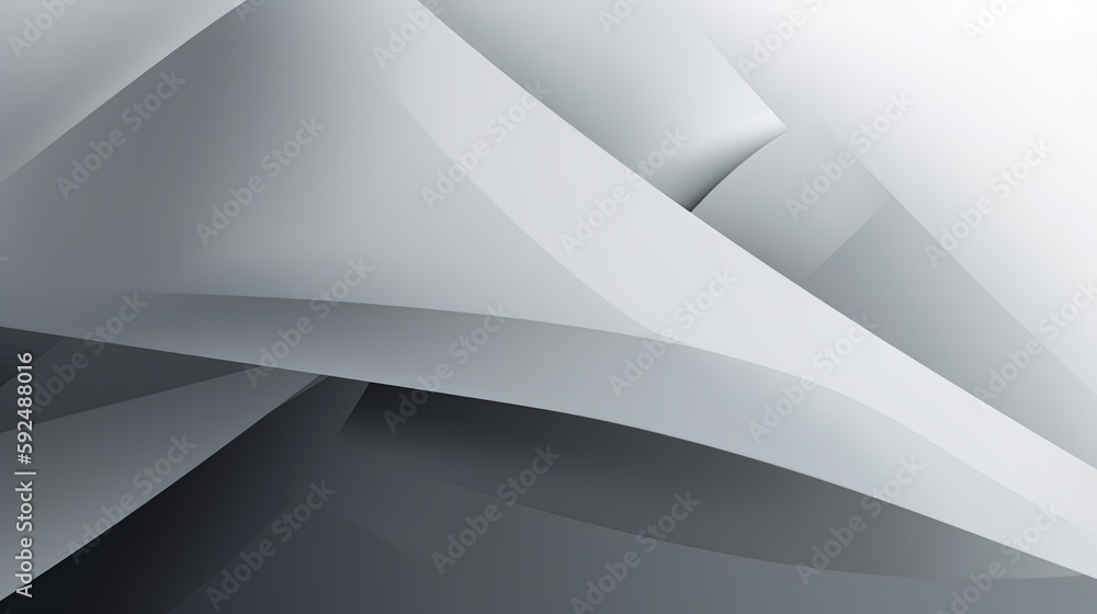 abstract background with smooth lines in gray colors, 3d illustration.Generative Ai abstract background with smooth lines in gray colors, 3d illustration.Generative Ai