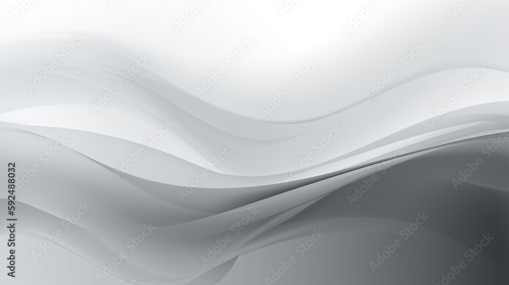 abstract background with smooth lines in gray colors, 3d illustration.Generative Ai abstract background with smooth lines in gray colors, 3d illustration.Generative Ai