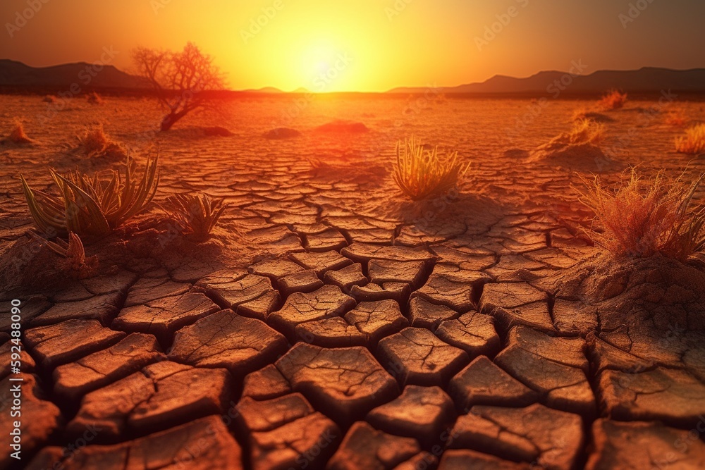 Hot weather, summer, intense heat. Bright sun, heat waves, global