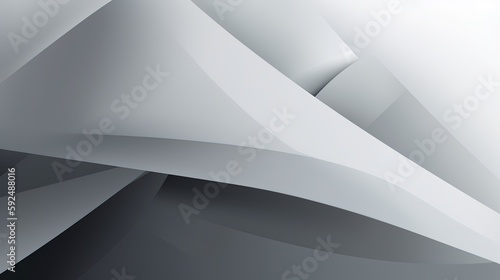 abstract background with smooth lines in gray colors  3d illustration.Generative Ai