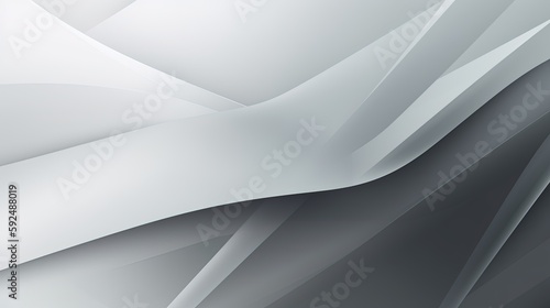 abstract background with smooth lines in gray colors  3d illustration.Generative Ai