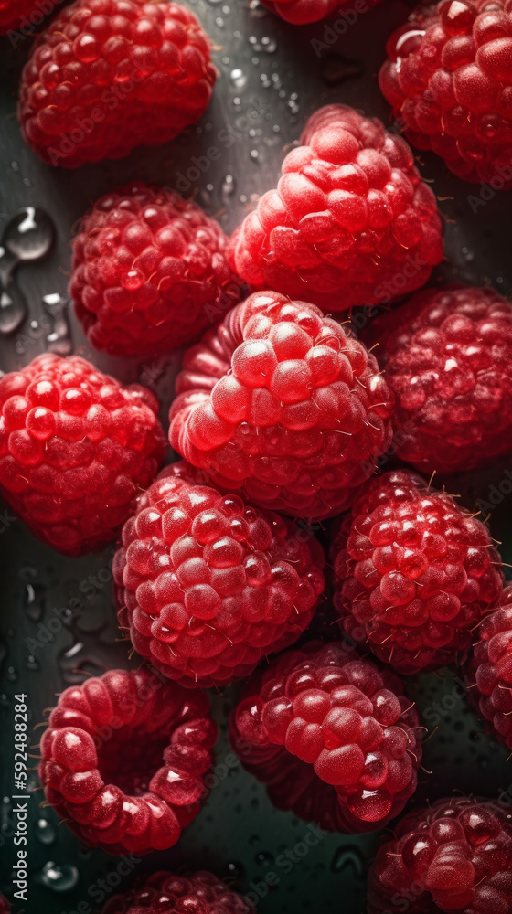close up of raspberry close up of raspberry