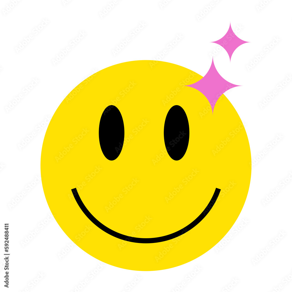 Fototapeta premium happy smile face icon