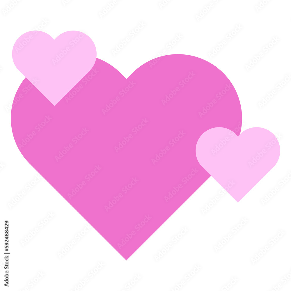 simple pink heart