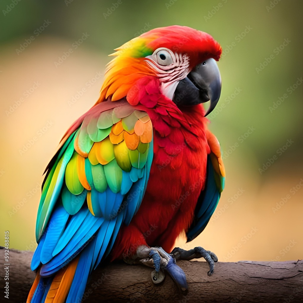 
Brazilian macaw bird