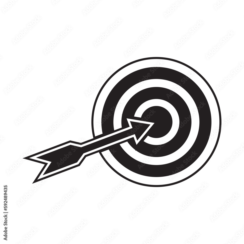 Target icon clipart design illustration isolated Target icon clipart design illustration isolated