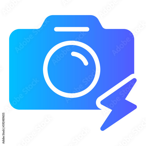 flash gradient icon photo