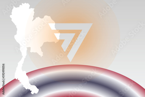 vector of thailand elections.  people character with box for vote and ballot papers.