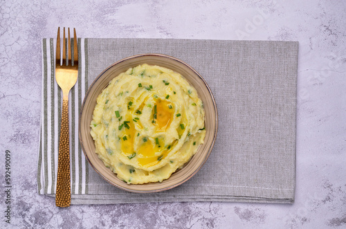 Traditional mashed potatoes photo