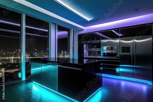 Cityscape Cuisine  A Futuristic Kitchen with Cutting-Edge Style and Smart Features 2. Generative AI