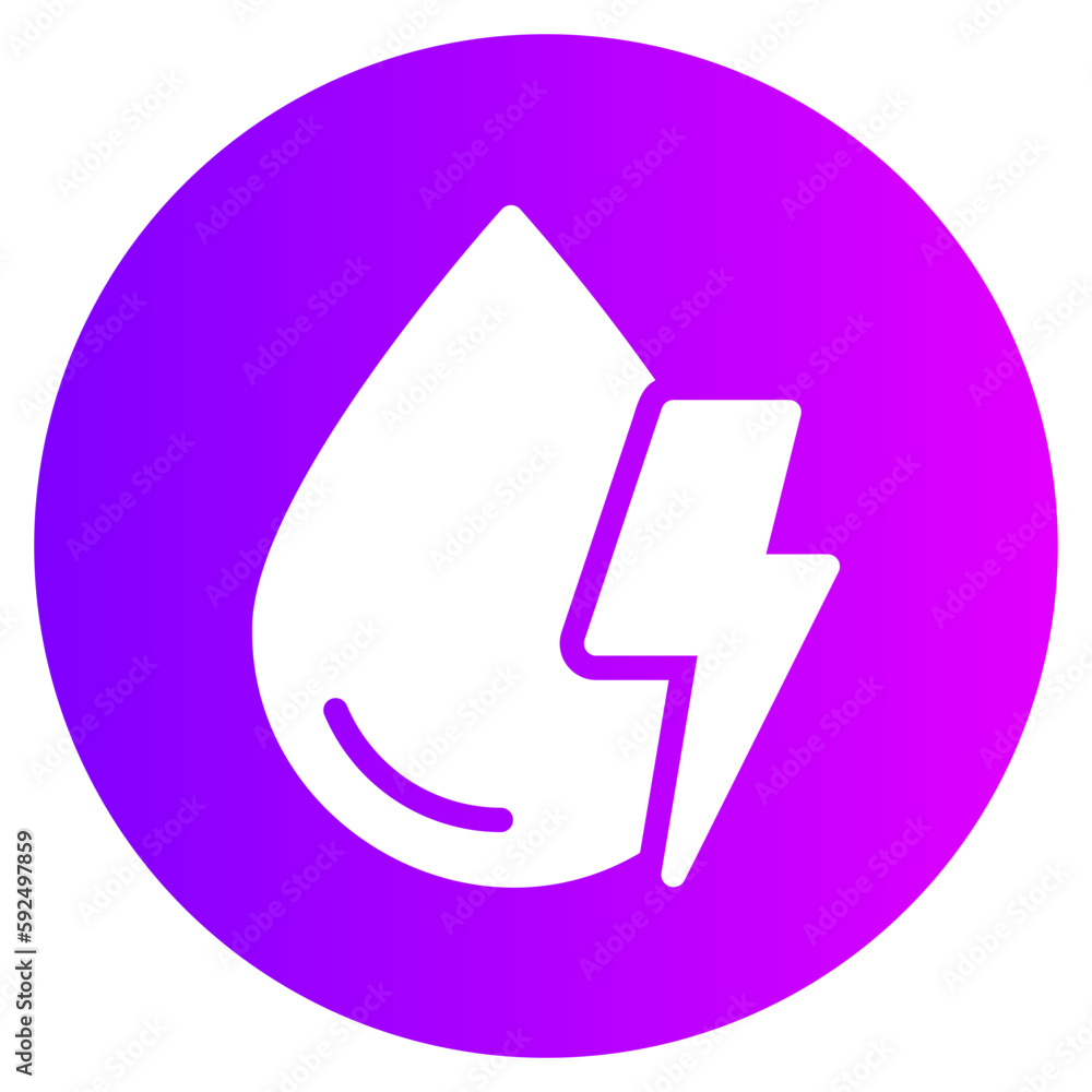 water energy gradient icon