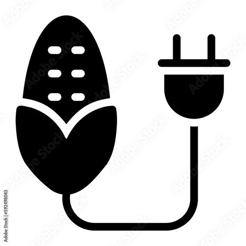 biomass glyph icon