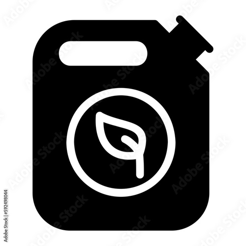biofuel glyph icon