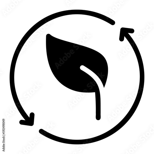 cycle glyph icon