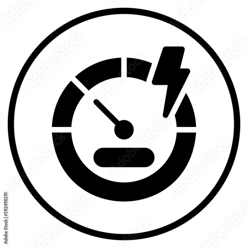 gauge glyph icon