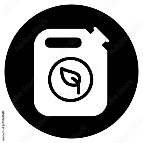 biofuel glyph icon