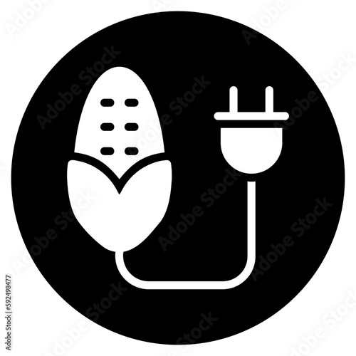 biomass glyph icon
