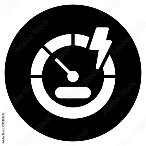 gauge glyph icon