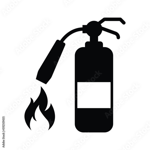 fire extinguisher icon design. isolated on white background. vector illustration