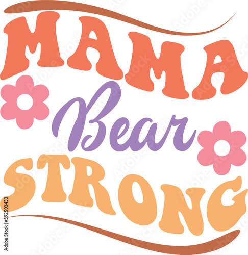 Mother's Day Retro groovy SVG Design