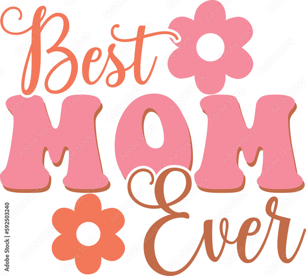 Mother's Day Retro groovy SVG Design Mother's Day Retro groovy SVG Design