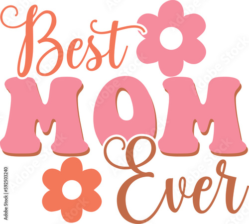 Mother's Day Retro groovy SVG Design